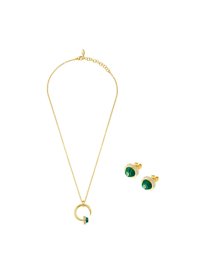 POLICE Beaming Pendant Necklace & Stud Earrings Gift Set for Women